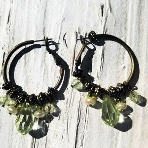Hooped Beaded Earrings